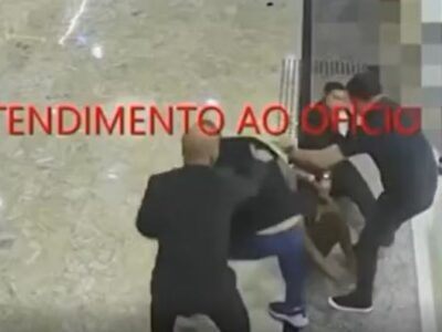 Vídeo mostra Marcos Braz agredindo entregador
