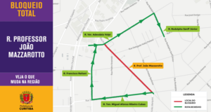 Rua do Capão Raso está bloqueada para obras do Novo Inter 2