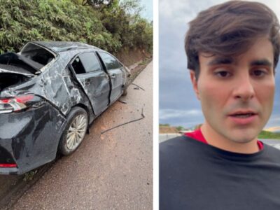 Pedro Rousseff tranquiliza apoiadores após acidente de carro na Fernão Dias: ‘Revivemos’