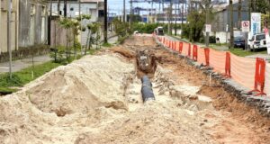 Portos do Paraná avança com obras de pavimentação em concreto em Paranaguá
